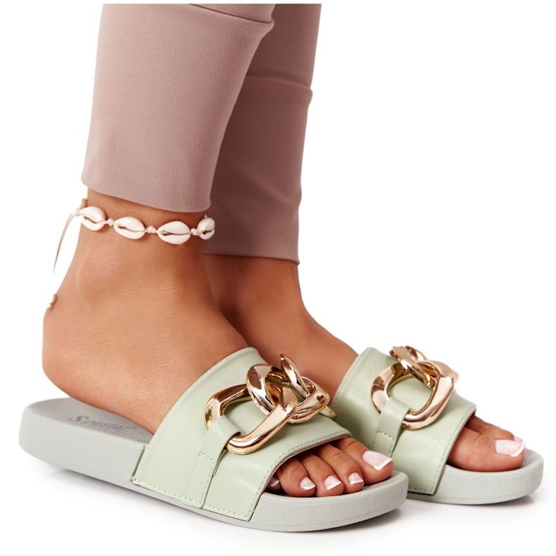 PS1 Egy pillanat Gumipapucs lánccal világoszöld