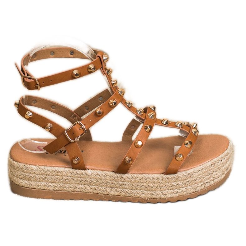 Seastar Szandálok a platformon fúvókákkal barna