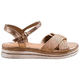 Mannika Arany szandál a platformon aranysárga Mannika Arany szandál a platformon aranysárga