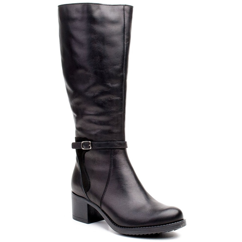 Marco Shoes Kényelmes női csizma 0928K fagyos napokra fekete