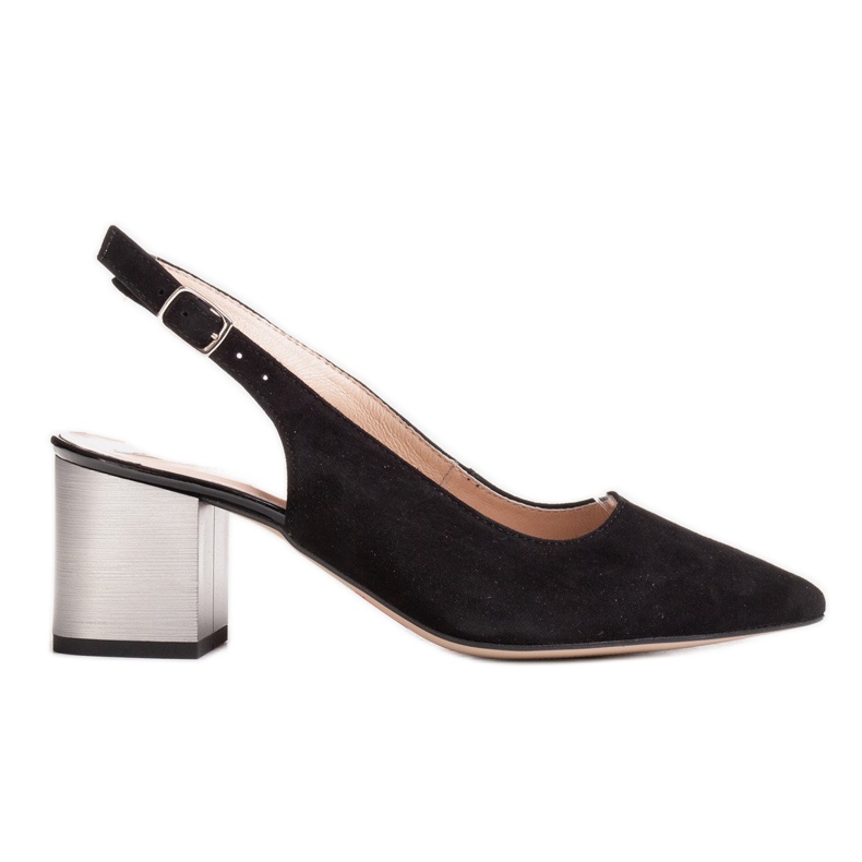 Marco Shoes Fekete szandál 1191P hevederrel és csatdal