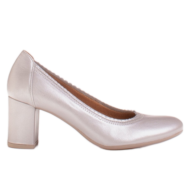 Radoskór Női ezüst szivattyúk szélesebb lábhoz szürke Radoskór Női ezüst szivattyúk szélesebb lábhoz szürke