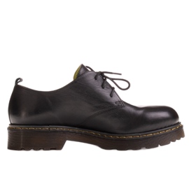 Marco Shoes Fekete női cipő vastag átlátszó alján