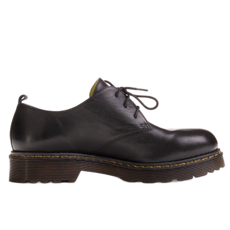 Marco Shoes Fekete női cipő vastag átlátszó alján