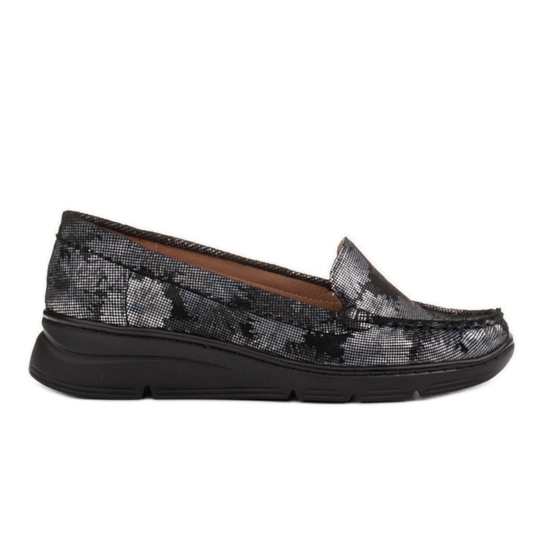 Radoskór Kényelmes fekete női cipő szélesebb lábhoz