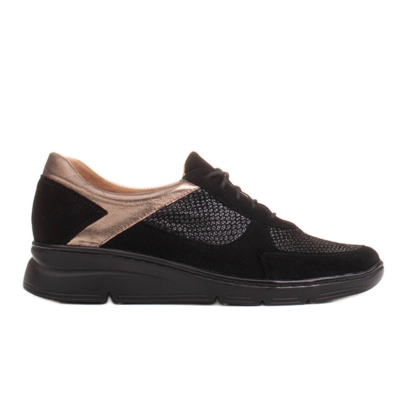 Radoskór Kényelmes cipő szélesebb lábhoz könnyű talpon fekete Radoskór Kényelmes cipő szélesebb lábhoz könnyű talpon fekete
