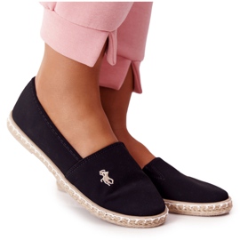NEWS Női espadrilles Black Reyna fekete