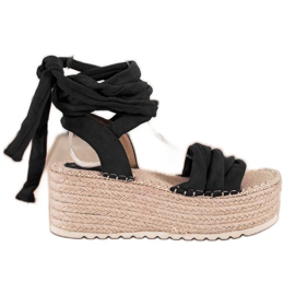 Seastar Kötött szandál egy magas platformon fekete Seastar Kötött szandál egy magas platformon fekete