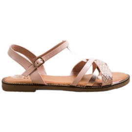 Laura Mode Alkalmi szandál rózsaszín