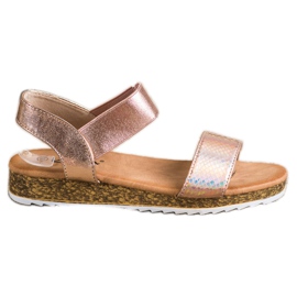 Kayla Fényes Eco bőr szandál aranysárga Kayla Fényes Eco bőr szandál aranysárga