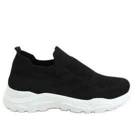 Fekete LA172P Fekete zokni sportcipő Fekete LA172P Fekete zokni sportcipő