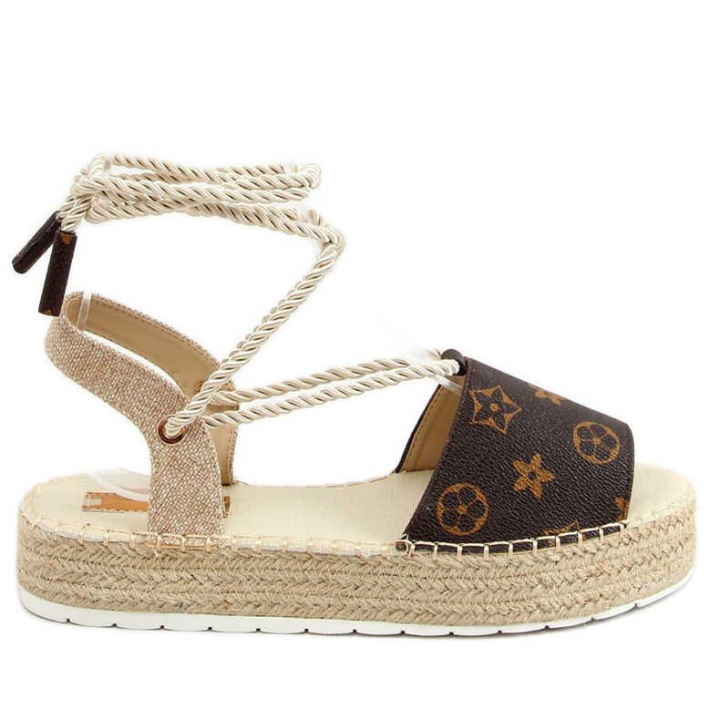 Espadrilles, szandál barna JH158 Camel