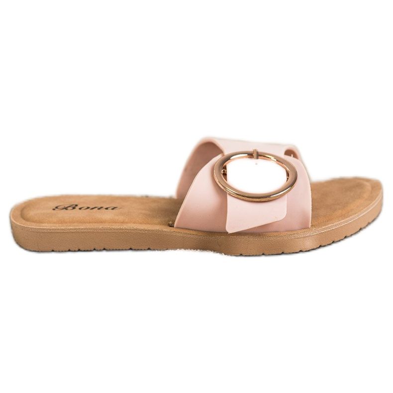 Bona Papucs dekoratív csattal rózsaszín