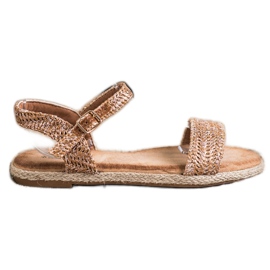 Bestelle Fonott szandál csatdal aranysárga