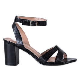 Renda Stílusos szandál egy bárban fekete