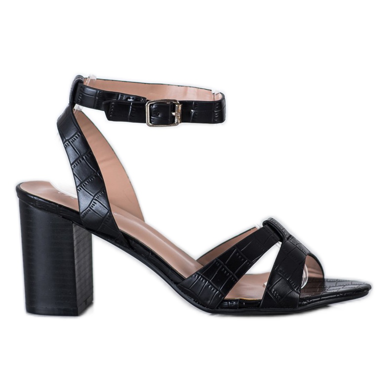 Renda Stílusos szandál egy bárban fekete