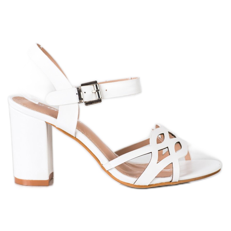 Renda Elegáns szandál a bárban fehér