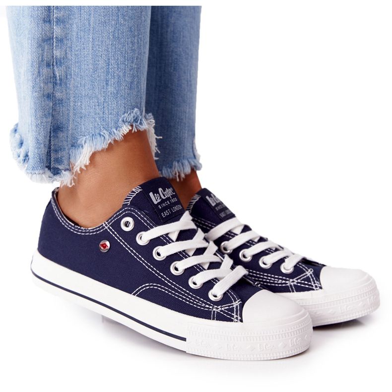 Női cipők Lee Cooper LCW-21-31-0095L Navy Blue fehér sötétkék