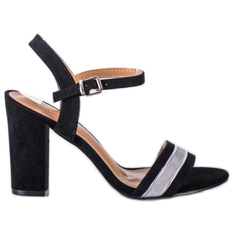 Cm Paris Magas sarkú szandál fekete