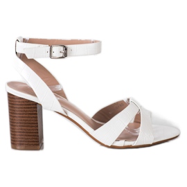 Renda Stílusos szandál egy bárban fehér