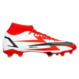 Nike Superfly 8 Academy CR7 Mg M DB2854-600 futballcipő szürke / ezüst, fehér, piros fehér