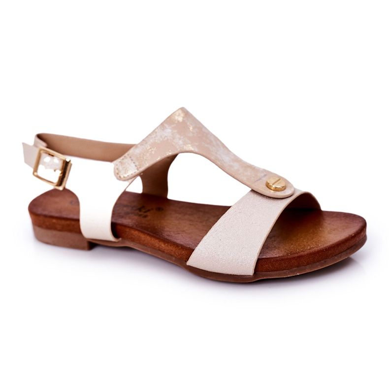 S.Barski Gyermek szandál S. Bararski Comfort Złote aranysárga