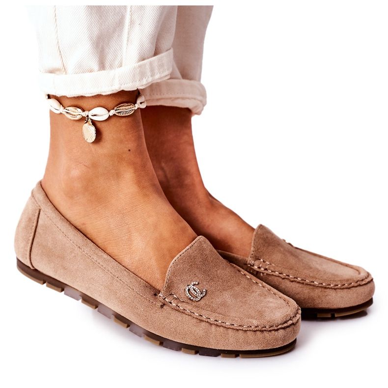 PS1 Női velúr cipők Világosbarna Madelyn bézs