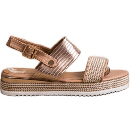 SHELOVET Szandálok A Platformon aranysárga