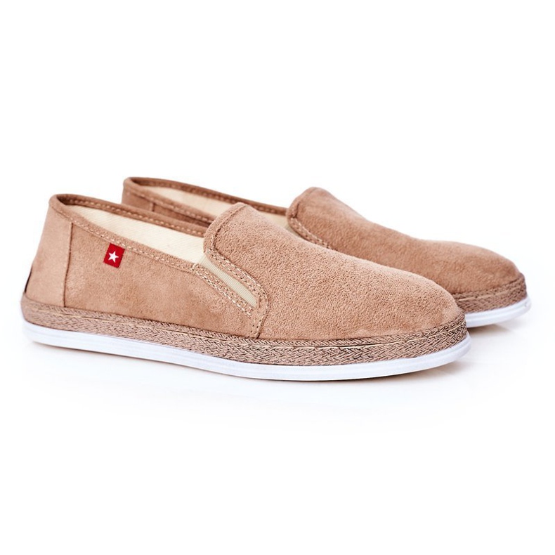 Férfi Suede Espadrilles Big Star HH176003 Bézs