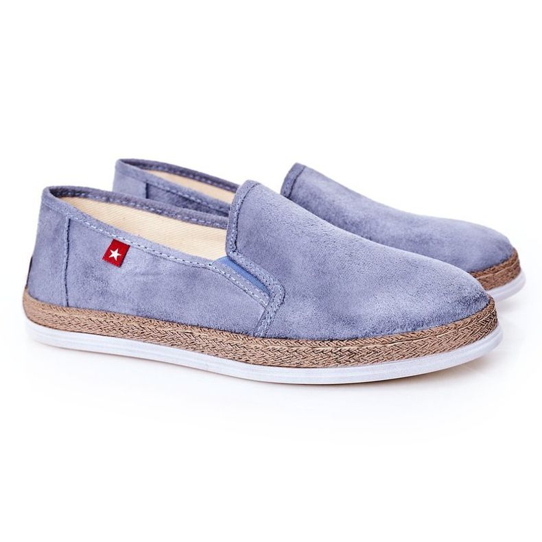Férfi velúr espadrilles Big Star HH176004 Blue kék