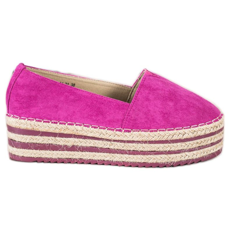 Mannika Espadrilles magas platformon rózsaszín Mannika Espadrilles magas platformon rózsaszín