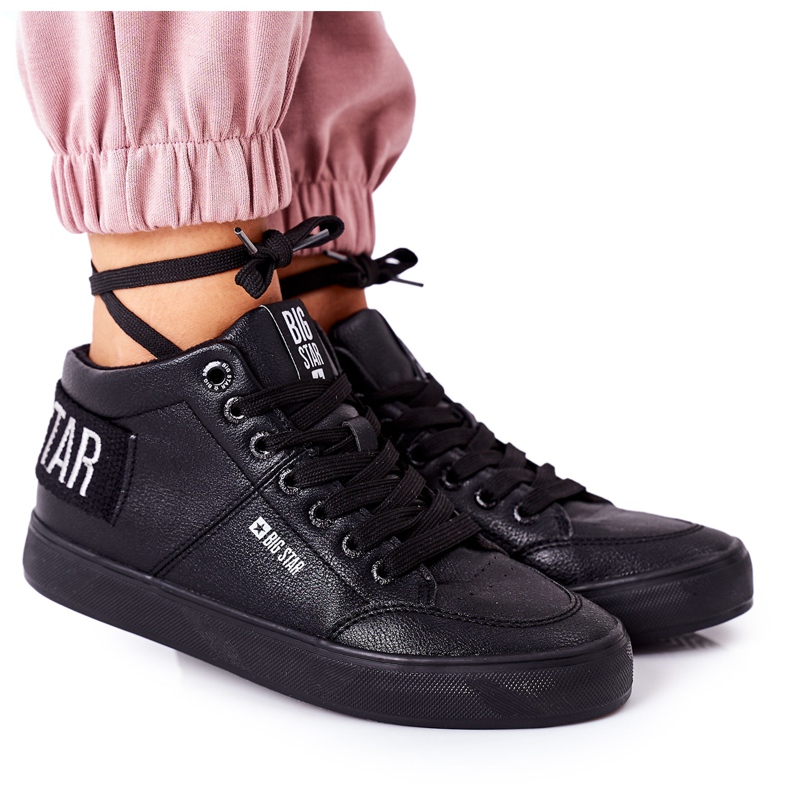 Női cipők Big Star Warm Black EE274351 fekete