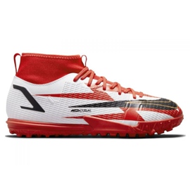 Nike Mercurial Superfly 8 Academy CR7 Tf Jr DB2679 600 futballcipő sokszínű narancs és vörös