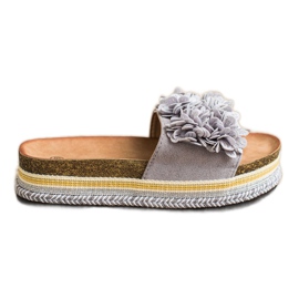 SHELOVET Papucs a Platón Dísz szürke SHELOVET Papucs a Platón Dísz szürke