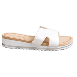 Groto Gogo Klasszikus, kényelmes papucs fehér