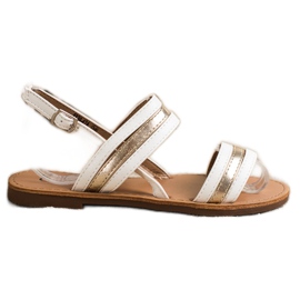 Cm Paris Lapos Eco bőr szandál fehér Cm Paris Lapos Eco bőr szandál fehér