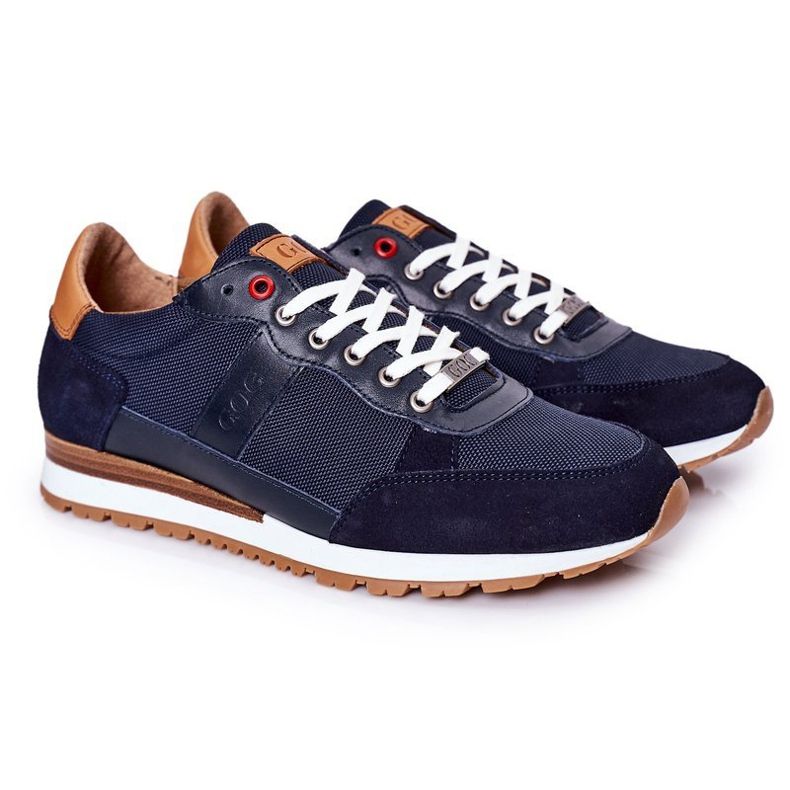 Férfi sportcipő GOE HH1N4053 Navy blue cipők sötétkék