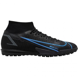 Nike Mercurial Superfly 8 Academy Tf M CV0953-004 futballcipő fekete fekete