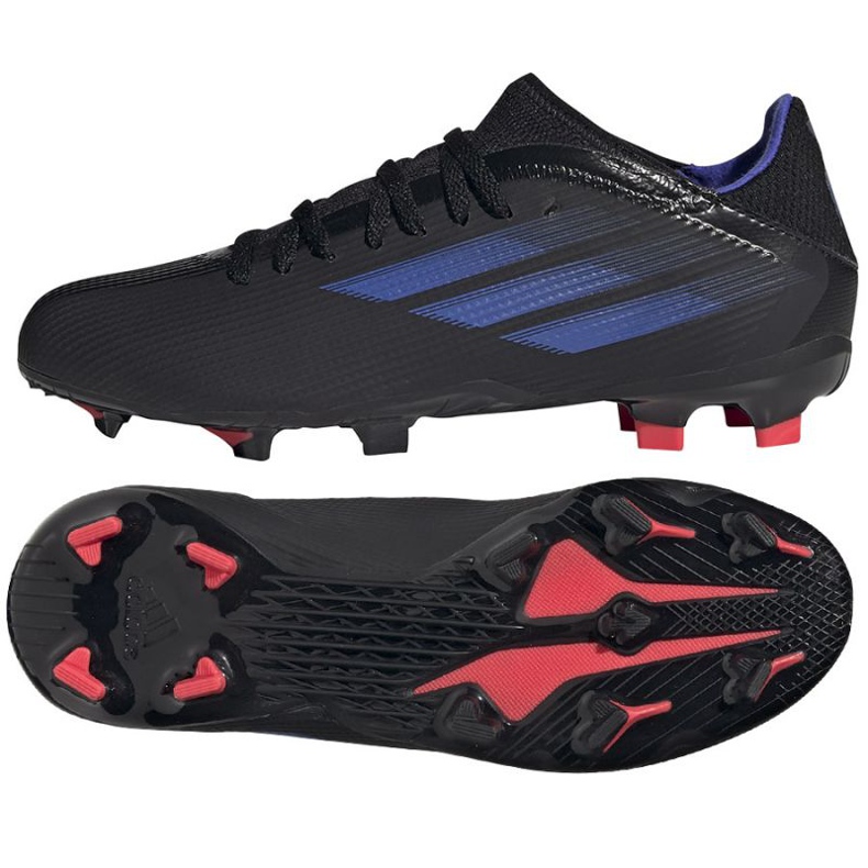Adidas X Speedflow.3 Fg Jr FY3306 futballcipő fekete fekete