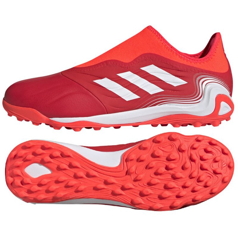 Adidas Copa Sense.3 Ll Tf M FY6169 futballcipő piros fekete Adidas Copa Sense.3 Ll Tf M FY6169 futballcipő piros fekete