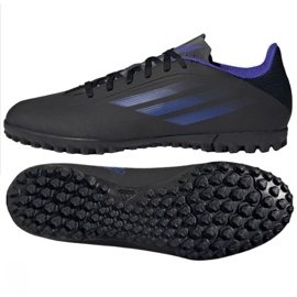 Adidas X Speedflow.4 Tf M FY3333 futballcipő fekete fekete