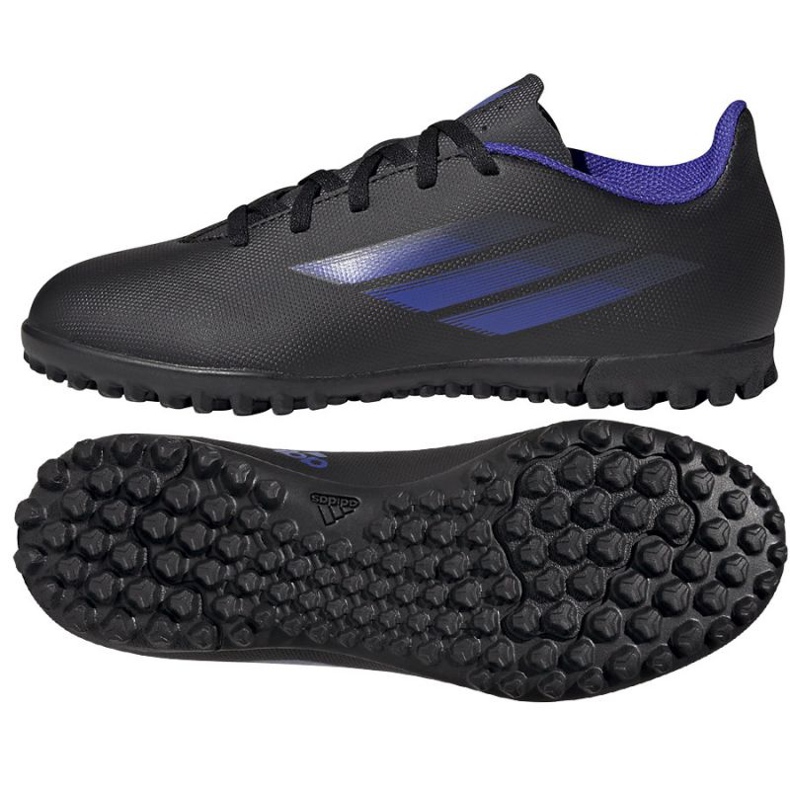 Adidas X Speedflow.4 Tf Jr FY3326 futballcipő fekete fekete