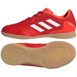 Adidas Copa Sense.3 In Sala Jr FY6157 futballcipő piros narancs és vörös