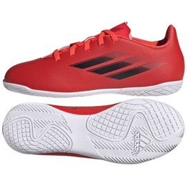 Adidas X Speedflow.4 Jr FY3331 futballcipőben sokszínű narancs és vörös