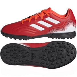 Adidas Copa Sense.3 Tf Jr FY6164 futballcipő sokszínű narancs és vörös