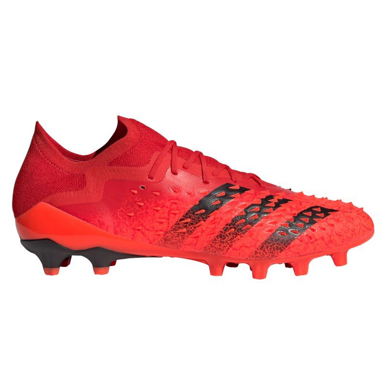 Adidas Predator Freak.1 Low Ag M GZ2809 futballcipő piros narancs és vörös
