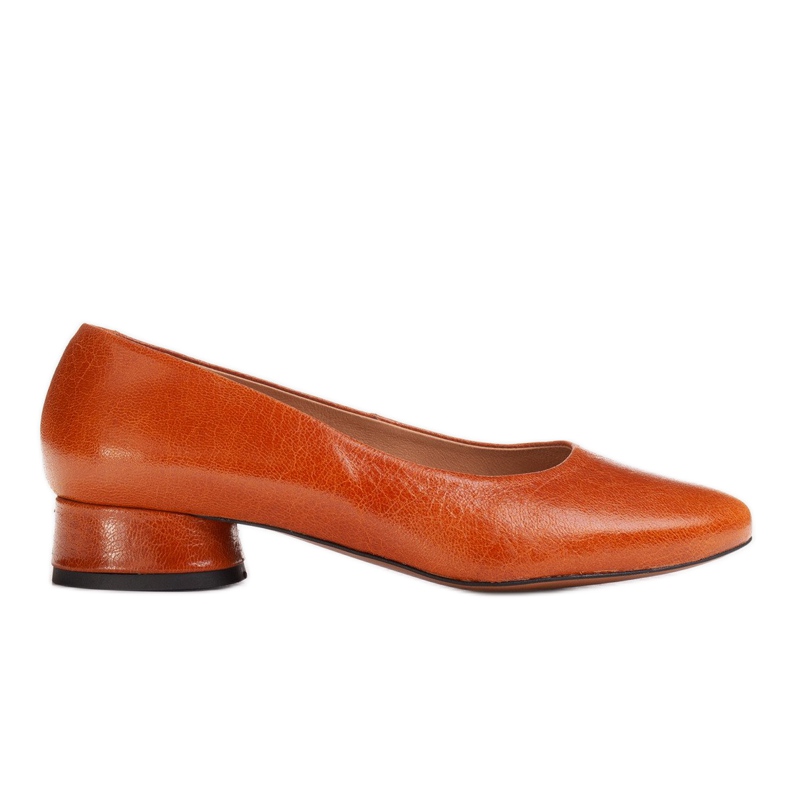 Marco Shoes Barna szemű bőr balerinák