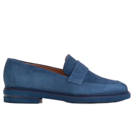 Marco Shoes Világos talpán sötétkék mokaszin