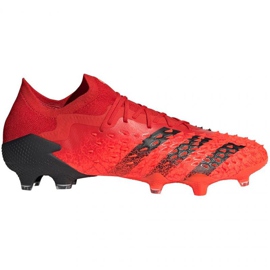 Adidas Predator Freak.1 Ll Fg M FY6266 futballcipő piros narancs és vörös Adidas Predator Freak.1 Ll Fg M FY6266 futballcipő piros narancs és vörös