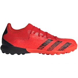 Adidas Predator Freak.3 L Tf M FY6291 futballcipő sokszínű narancs és vörös Adidas Predator Freak.3 L Tf M FY6291 futballcipő sokszínű narancs és vörös